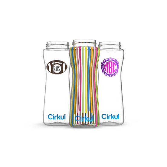 Custom 22Oz. Plastic Bottle & Comfort Grip Lid