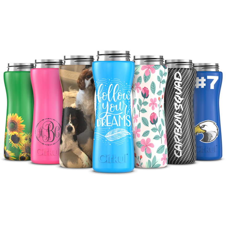 Custom 22Oz. Stainless Steel Bottle & Comfort Grip Lid