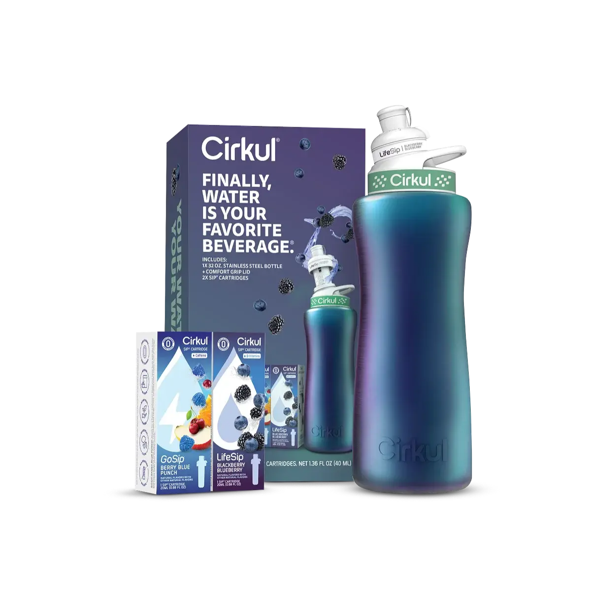 32Oz. Chameleon Stainless Steel Bottle Starter Kit