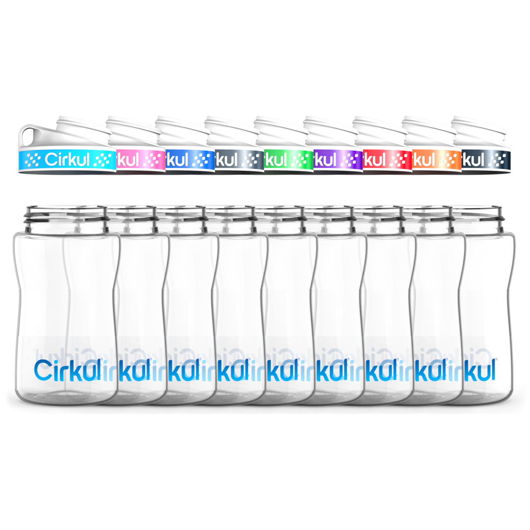 12Oz. Plastic Bottle & Comfort Grip Lid